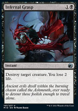 Infernal Grasp MID-107 Uncommon Near Mint Englisch