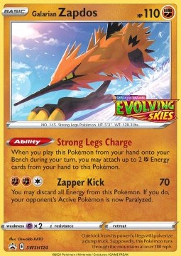 Galar-Zapdos SWSH-124 Promo Near Mint Deutsch