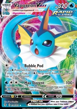 Vaporeon VMAX EVS-030 Ultra Rare Near Mint Englisch