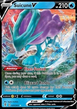 Suicune V EVS-031 Ultra Rare Excellent Englisch