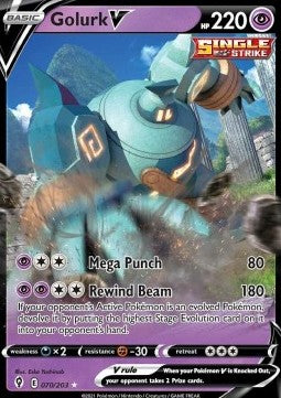 Golurk V EVS-070 Ultra Rare Near Mint Englisch