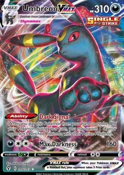 Nachtara VMAX EVS-095 Ultra Rare Light Played Deutsch
