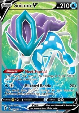 Suicune V EVS-173 Ultra Rare Near Mint Deutsch