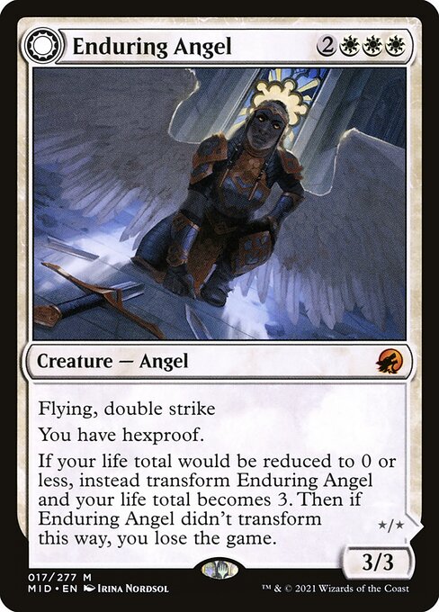 Enduring Angel // Angelic Enforcer MID-17 Mythic Near Mint Englisch Foil
