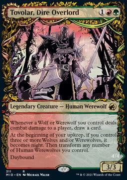 Tovolar, Dire Overlord // Tovolar, the Midnight Scourge XMID-311 Rare Excellent Deutsch