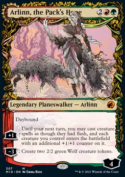 Arlinn, the Pack's Hope // Arlinn, the Moon's Fury (V.2) XMID-307 Mythic Excellent Deutsch