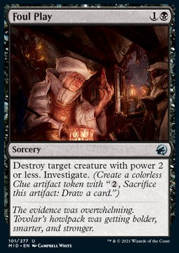 Faules Spiel MID-101 Uncommon Near Mint Englisch Foil