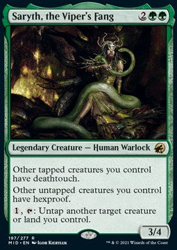 Saryth, the Viper's Fang MID-197 Rare Near Mint Englisch Foil