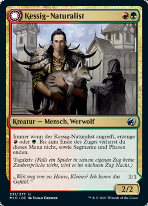 Kessig Naturalist // Lord of the Ulvenwald MID-231 Uncommon Excellent Deutsch