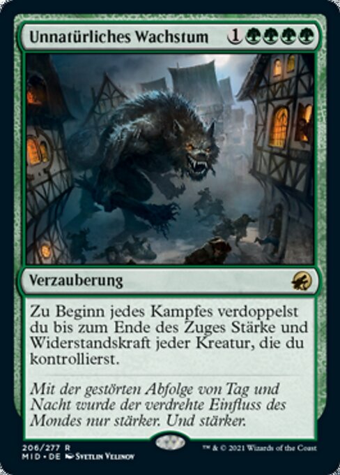 Unnatürliches Wachstum MID-206 Rare Near Mint Deutsch