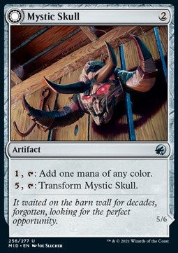 Mystic Skull // Mystic Monstrosity MID-256 Uncommon Near Mint Englisch Foil