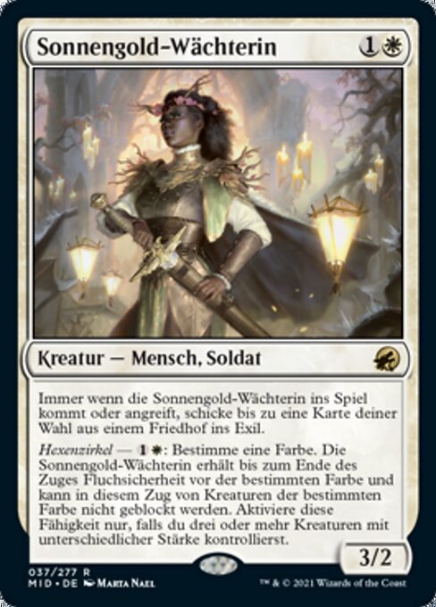 Sonnengold-Wächterin MID-37 Rare Near Mint Deutsch