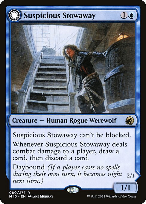 Suspicious Stowaway // Seafaring Werewolf MID-80 Rare Near Mint Englisch