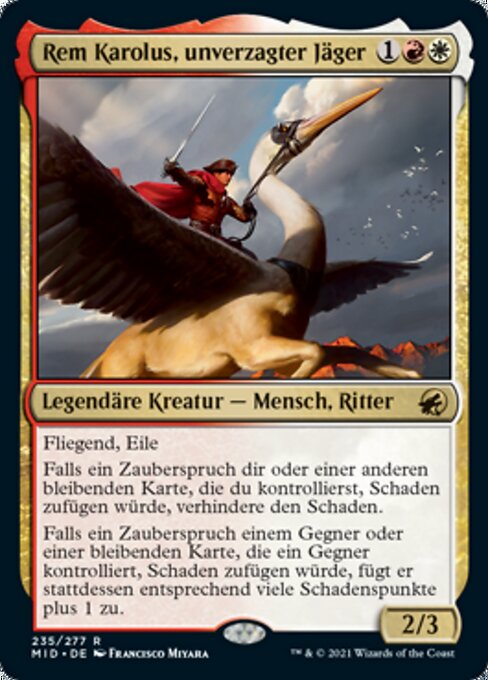 Rem Karolus, unverzagter Jäger MID-235 Rare Excellent Deutsch