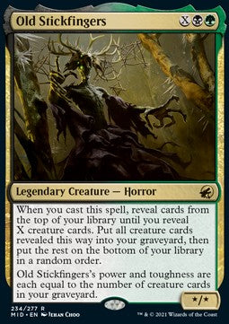 Old Stickfingers MID-234 Rare Near Mint Englisch Foil