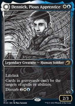 Dennick, Pious Apprentice // Dennick, Pious Apparition XMID-317 Rare Near Mint Deutsch