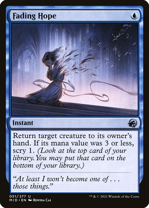 Fading Hope MID-51 Uncommon Excellent Englisch