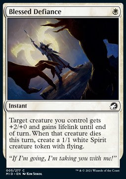 Gesegneter Widerstand MID-5 Common Near Mint Englisch Foil
