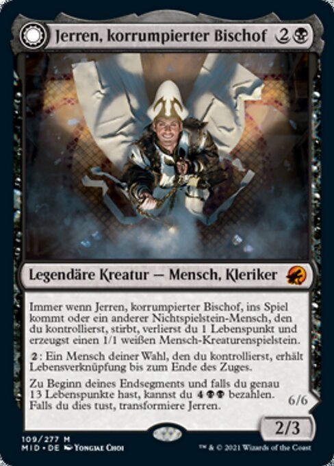 Jerren, Corrupted Bishop // Ormendahl, the Corrupter MID-109 Mythic Near Mint Deutsch
