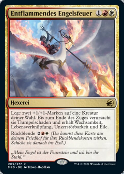Entflammendes Engelsfeuer MID-209 Rare Excellent Deutsch