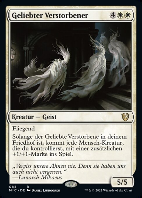 Geliebter Verstorbener MIC-84 Rare Near Mint Deutsch
