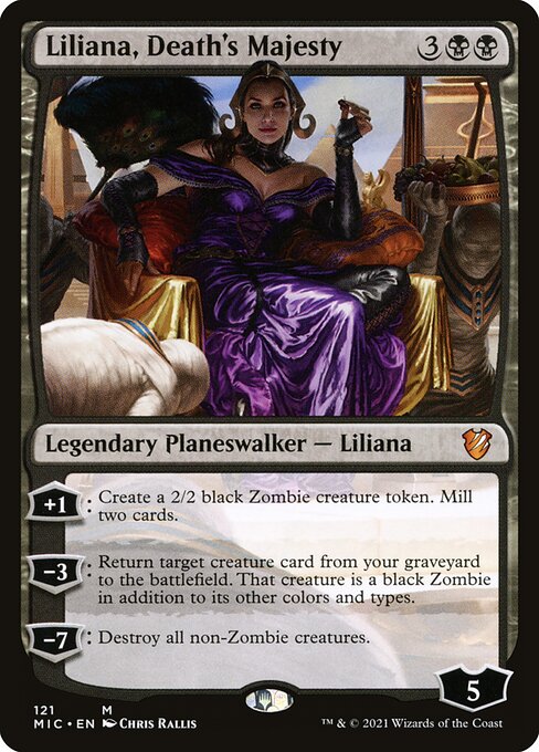 Liliana, Regentin des Todes MIC-121 Mythic Excellent Englisch