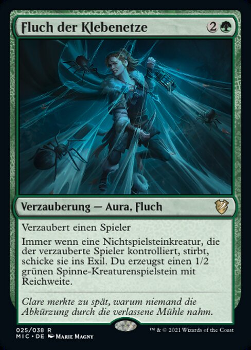 Fluch der Klebenetze (V.1) MIC-25 Rare Near Mint Deutsch