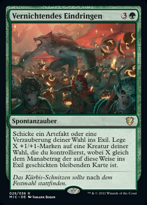 Vernichtendes Eindringen (V.1) MIC-28 Rare Near Mint Deutsch