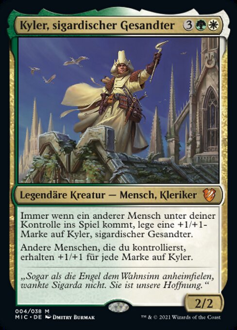 Kyler, sigardischer Gesandter (V.1) MIC-4 Mythic Near Mint Deutsch Foil