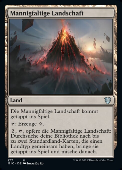 Mannigfaltige Landschaft MIC-177 Uncommon Near Mint Deutsch