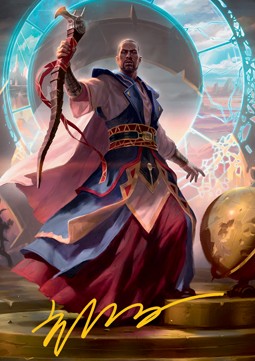 Art Series: Teferi, Who Slows the Sunset (V.2) XMID-A10 Tip Card Near Mint Englisch