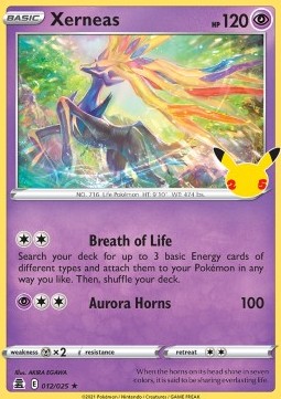 Xerneas CEL-012 Holo Rare Good Deutsch