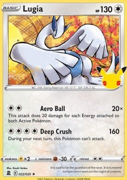 Lugia CEL-022 Holo Rare Excellent Englisch