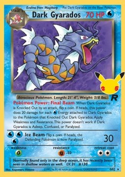 Dunkles Garados CEL-TR 8 Holo Rare Excellent Deutsch