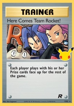 Hier kommt Team Rocket! CEL-TR 15 Holo Rare Excellent Deutsch