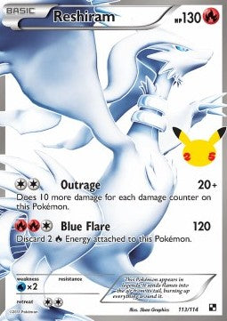 Reshiram CEL-BLW 113 Ultra Rare Light Played Deutsch