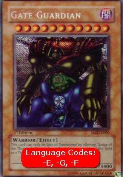 Gate Guardian MRD-000 Secret Rare Light Played Englisch