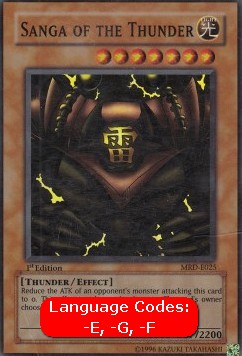 Sanga of the Thunder MRD-025 Super Rare Good Englisch