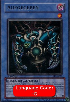 Aufgegeben (V.1) SRL-029 Ultra Rare Played Deutsch