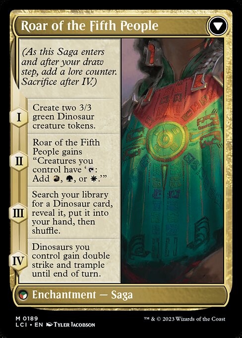 Huatli, Poet of Unity // Roar of the Fifth People - Back Face