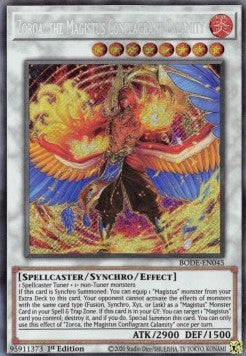 Zoroa, Magistus-Loderkatastrophe BODE-045 Secret Rare Near Mint Deutsch 1. Auflage