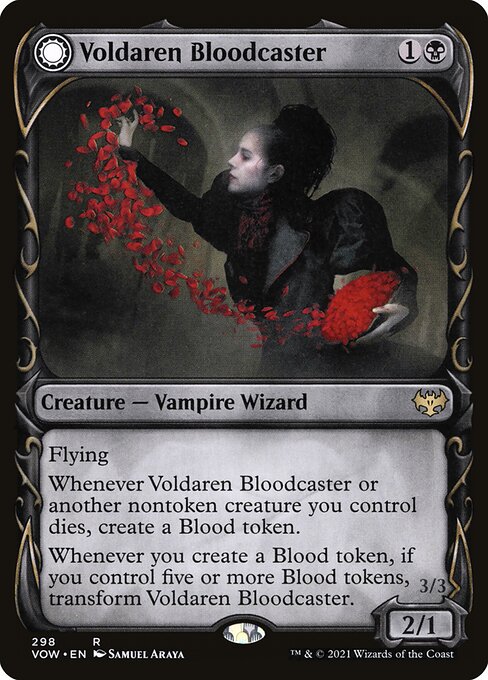 Voldaren Bloodcaster // Bloodbat Summoner XVOW-298 Rare Excellent Englisch Foil