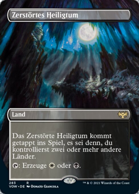 Zerstörtes Heiligtum XVOW-283 Rare Excellent Deutsch