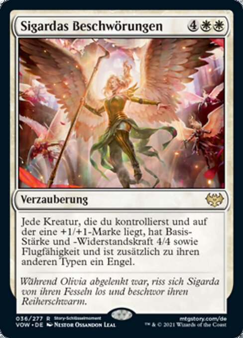 Sigardas Beschwörungen VOW-36 Rare Near Mint Deutsch Foil