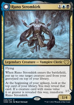 Runo Stromkirch // Krothus, Herr der Tiefen VOW-246 Rare Poor Deutsch Foil