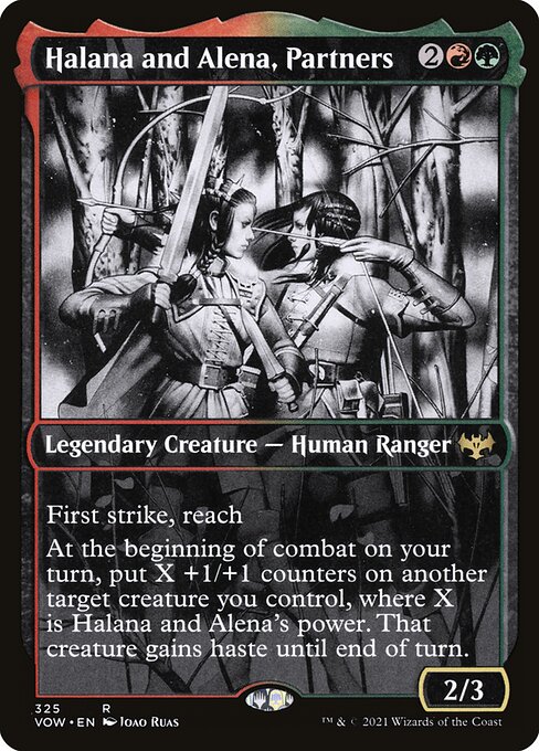 Halana und Alena, Partner XVOW-325 Rare Excellent Englisch Foil