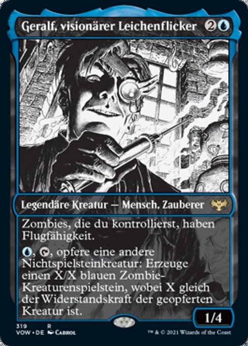 Geralf, visionärer Leichenflicker XVOW-319 Rare Near Mint Deutsch Foil