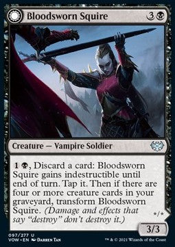 Blutvereidigte Junkerin // Blutvereidigte Ritterin VOW-97 Uncommon Near Mint Englisch Foil