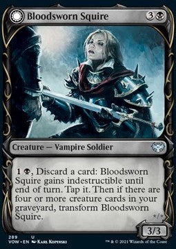 Blutvereidigte Junkerin // Blutvereidigte Ritterin XVOW-289 Uncommon Near Mint Englisch Foil