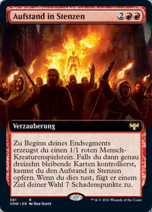 Aufstand in Stenzen XVOW-381 Rare Excellent Deutsch Foil